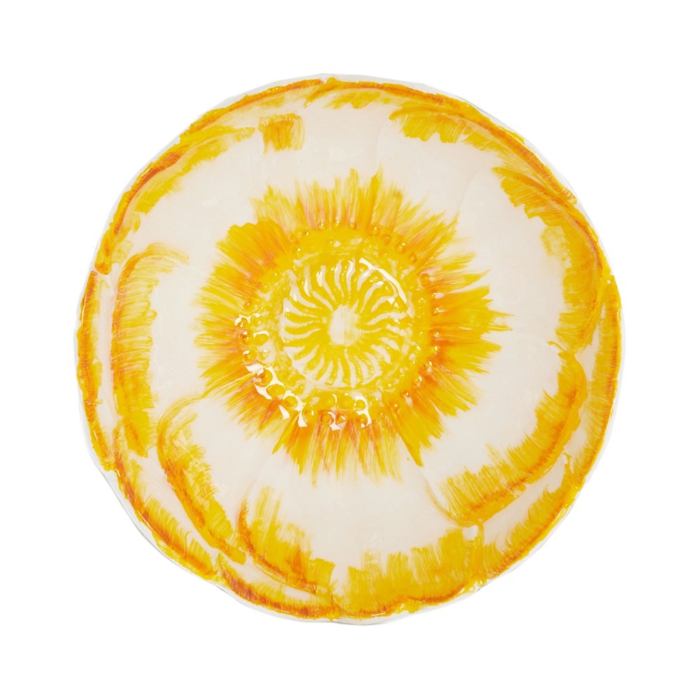 Wandornament Cepeda weiß/gelb