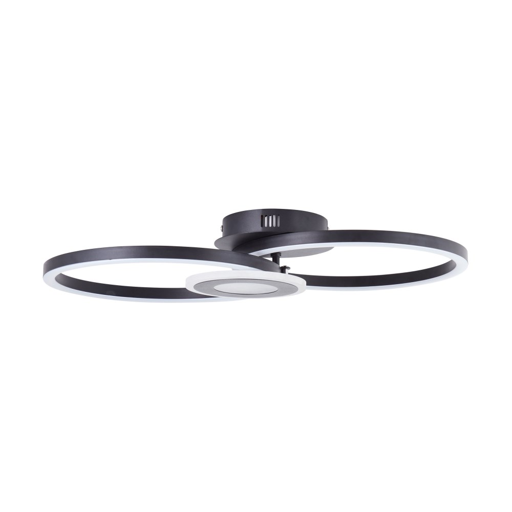 Deckenleuchte Bray schwarz ca. 30x52x9cm, 1xLED-24W 2900lm 3000K