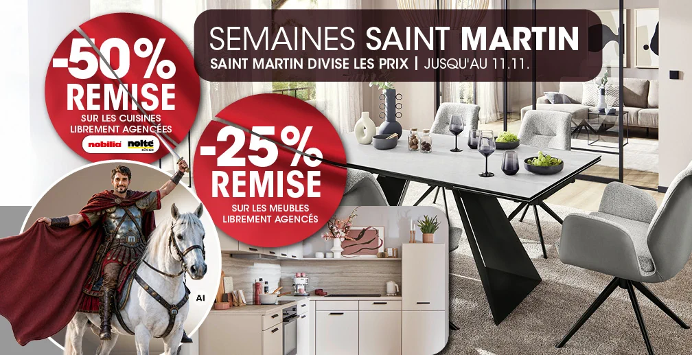 Semaines de la Saint-Martin chez MÖBEL MARTIN jusqu’au 11/11