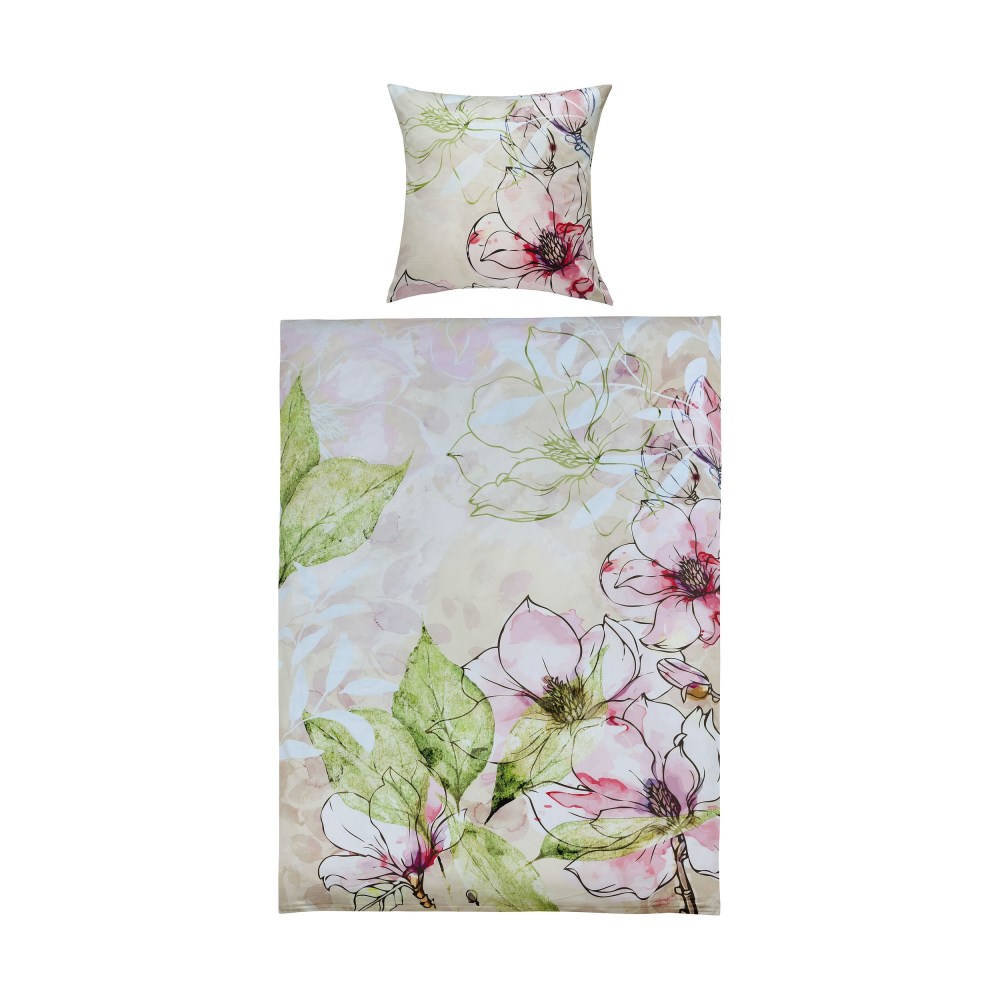 Bettwäsche Rita rosa/grün online kaufen