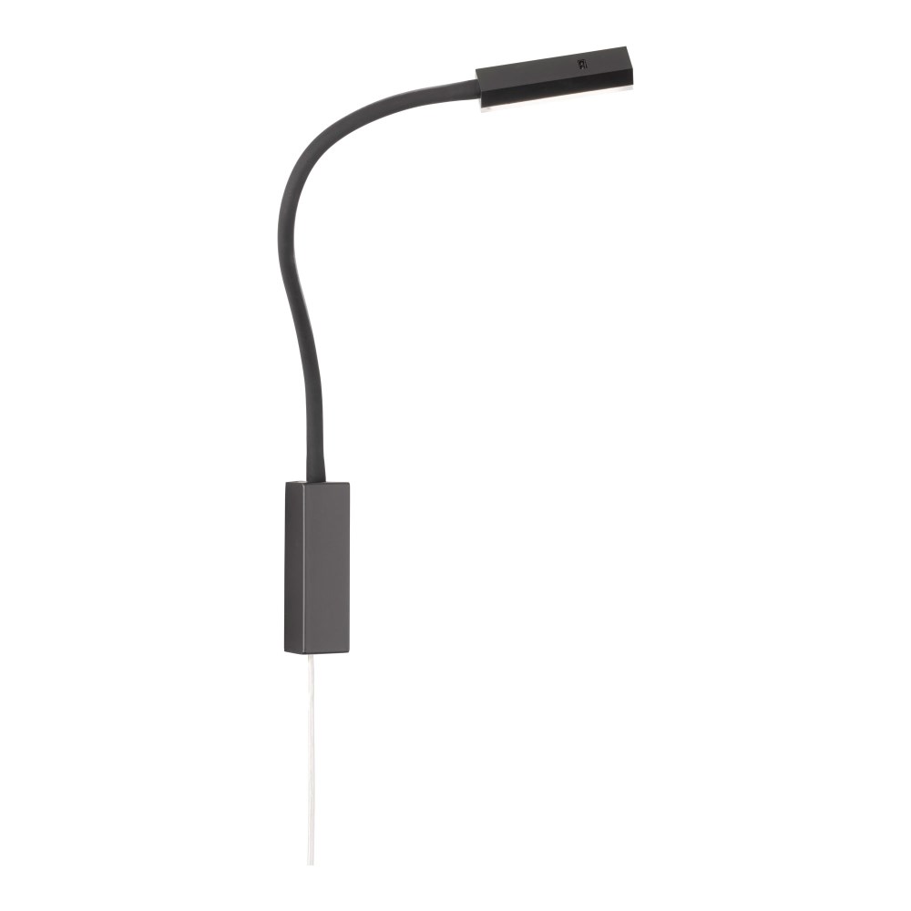 Bettleuchte Raik schwarz/matt verstellbar, Acrylglas satiniert, 1xLED 5W 450 Lumen 3000 K