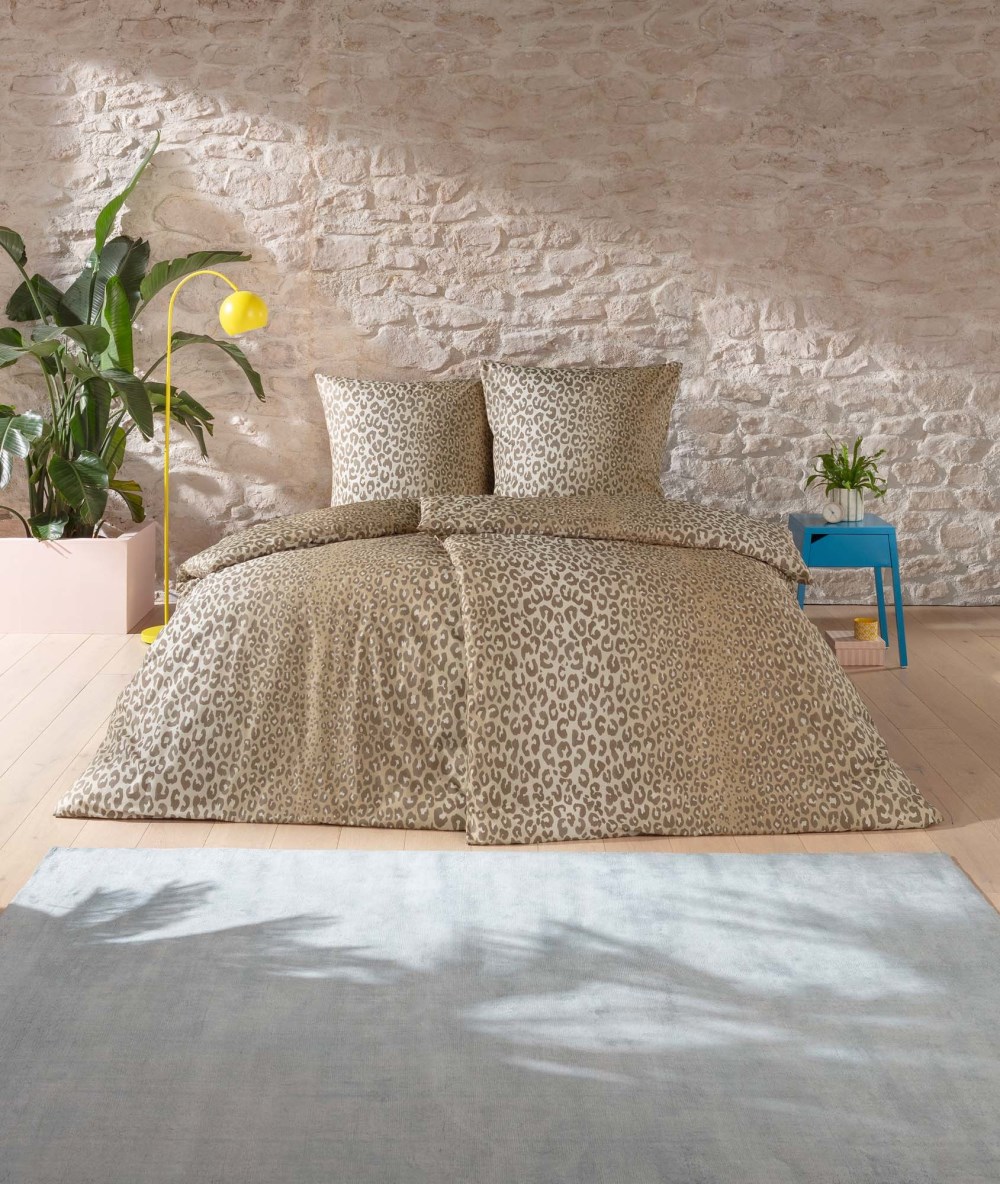 Bettwäsche Lionel beige | beige | 135 x 200 cm