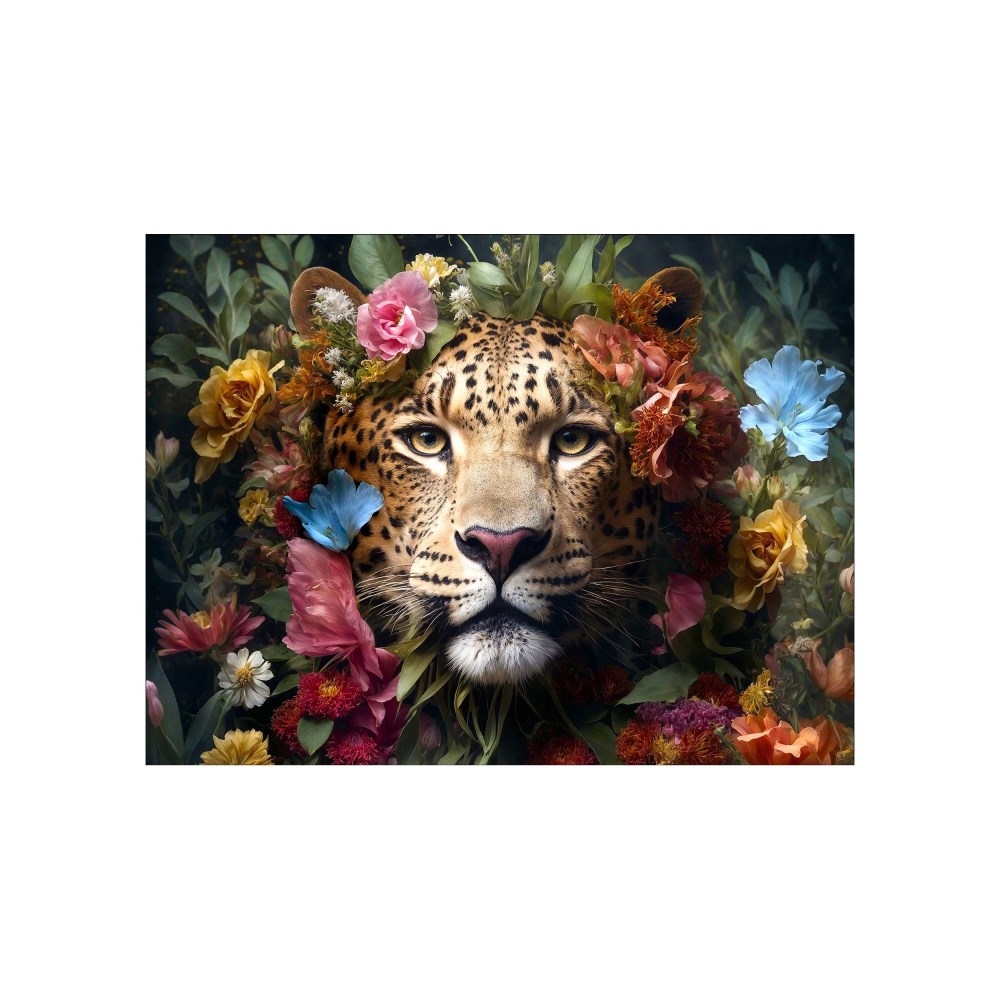 Bild Jaguar With Flowers
