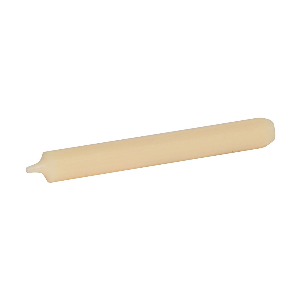 Leuchterkerze creme