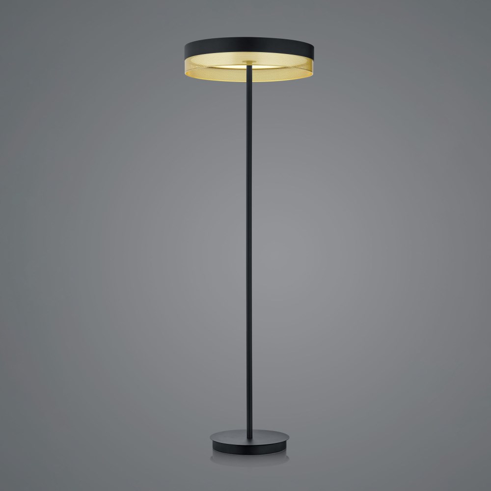 Stehleuchte Mesh schwarz/gold