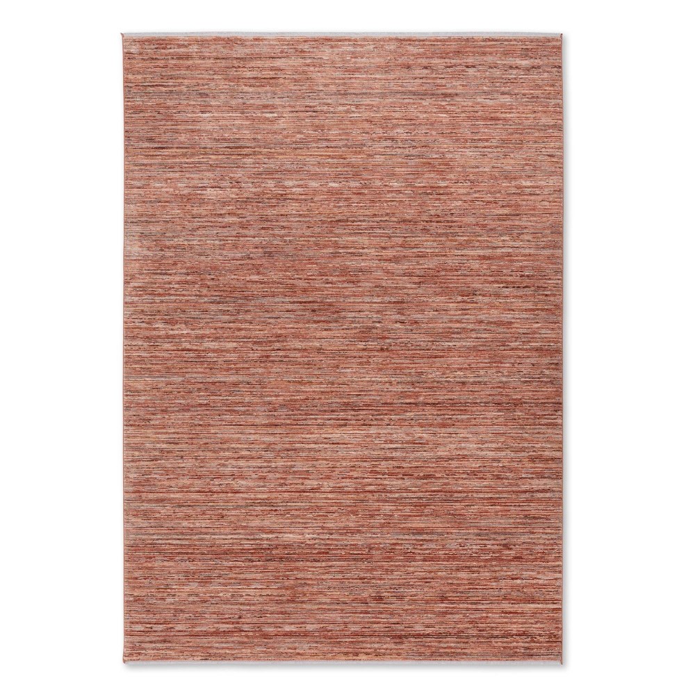 Webteppich MONDO Tarist | terra/grau | 133 x 190 cm