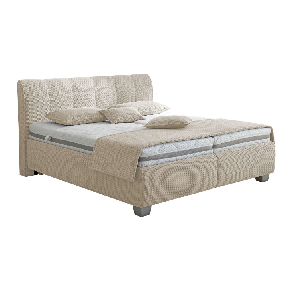 Polsterbett Clarissa Punktcord beige online kaufen
