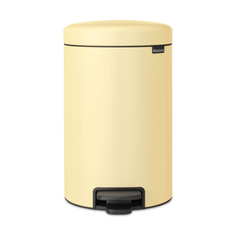 Treteimer 12l Newlcon mellow yellow ca. 25x41x34 cm, Stahl, Polypropylen
