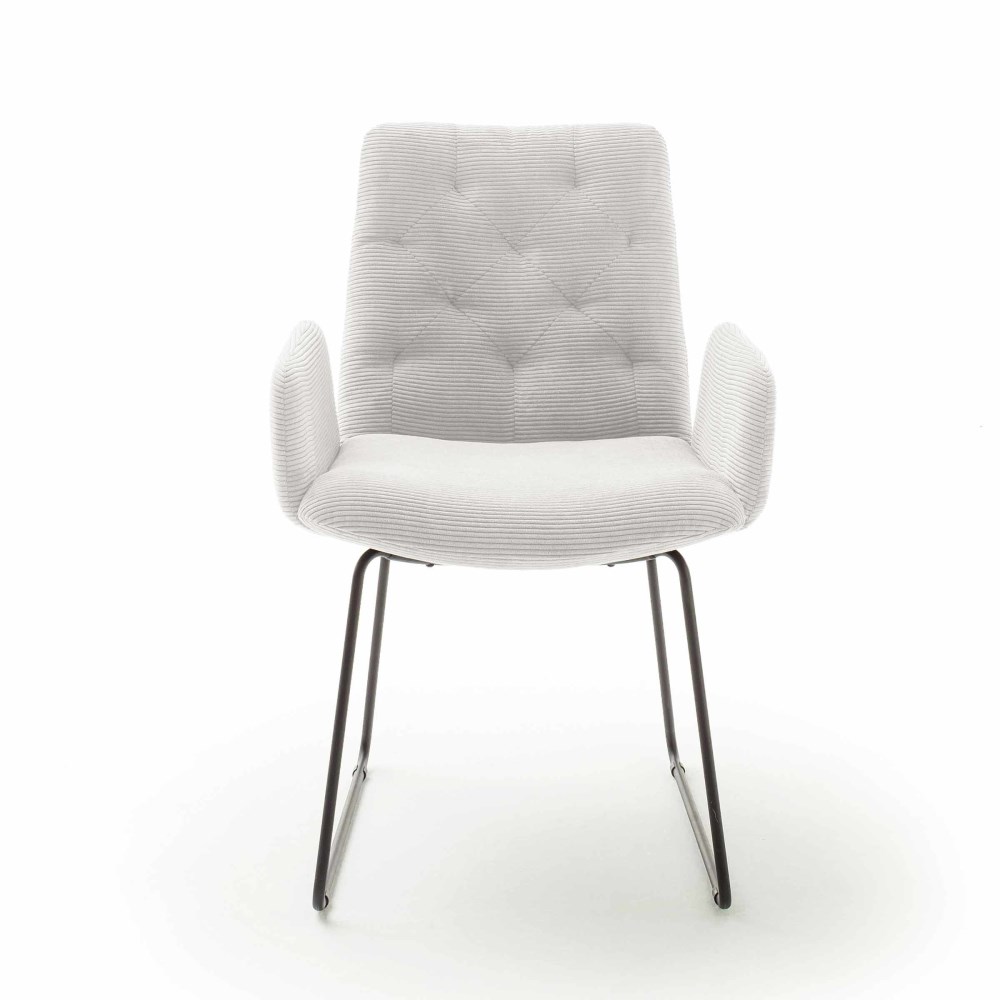 Armlehnstuhl Sixty Chair 2.0 Kufe Feincord weiß / 990 / Armlehnstuhl online kaufen