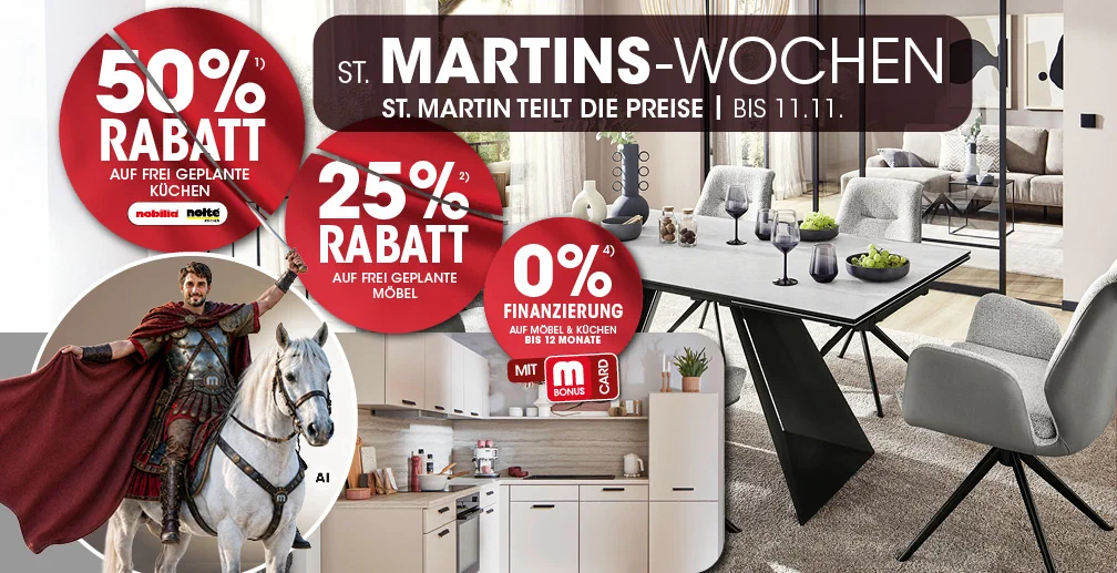 St. Martinswochen bei MÖBEL MARTIN bis 11.11.