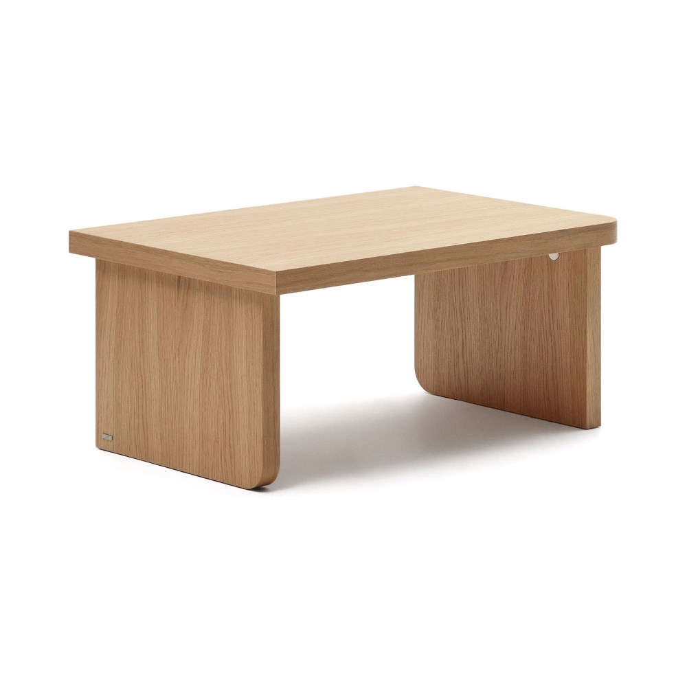 Couchtisch Oaq Massivholz, Bleached Oak, ca. 62x41x89 cm