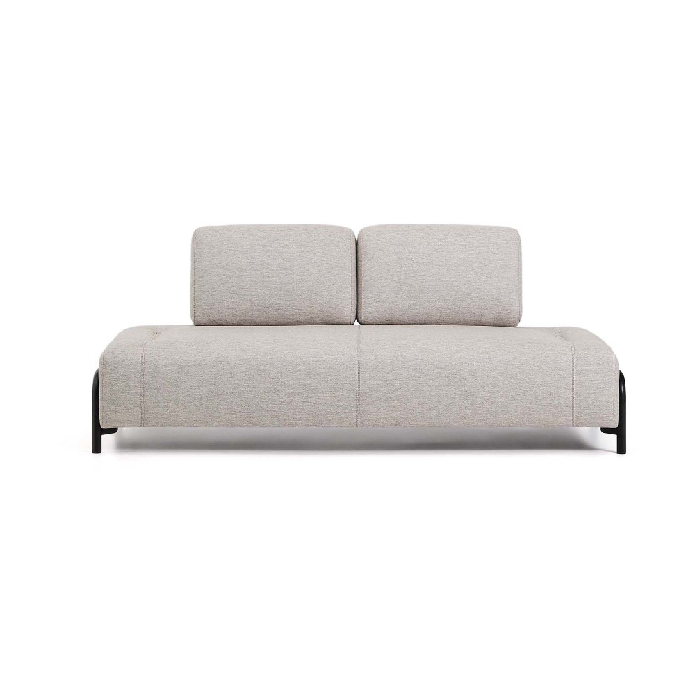 Kave Home 2-Sitzer-Modul Compo in Graubeige