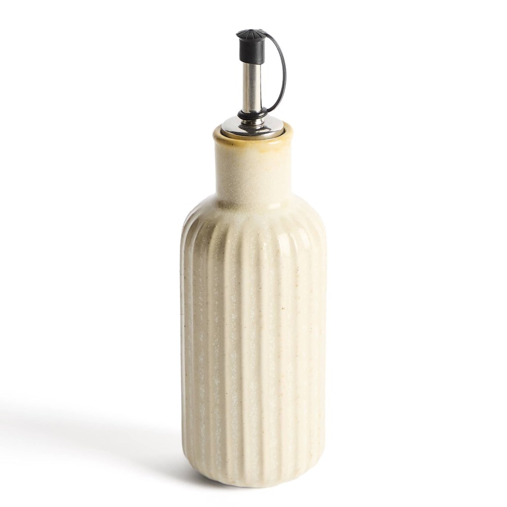 Ölflasche Belor aus Keramik in Weiß