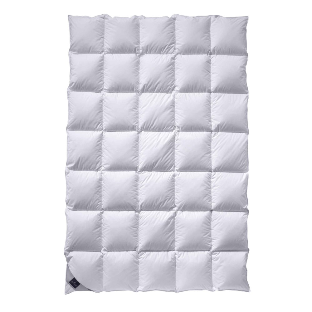 Daunendecke Leandra Mono schloßweiß ca. 155x220 cm, Naturfaser, 680g