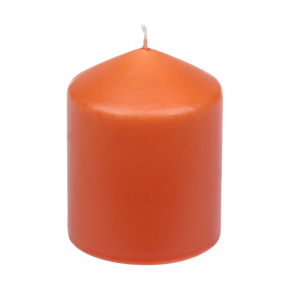 Stumpenkerze dunkelorange