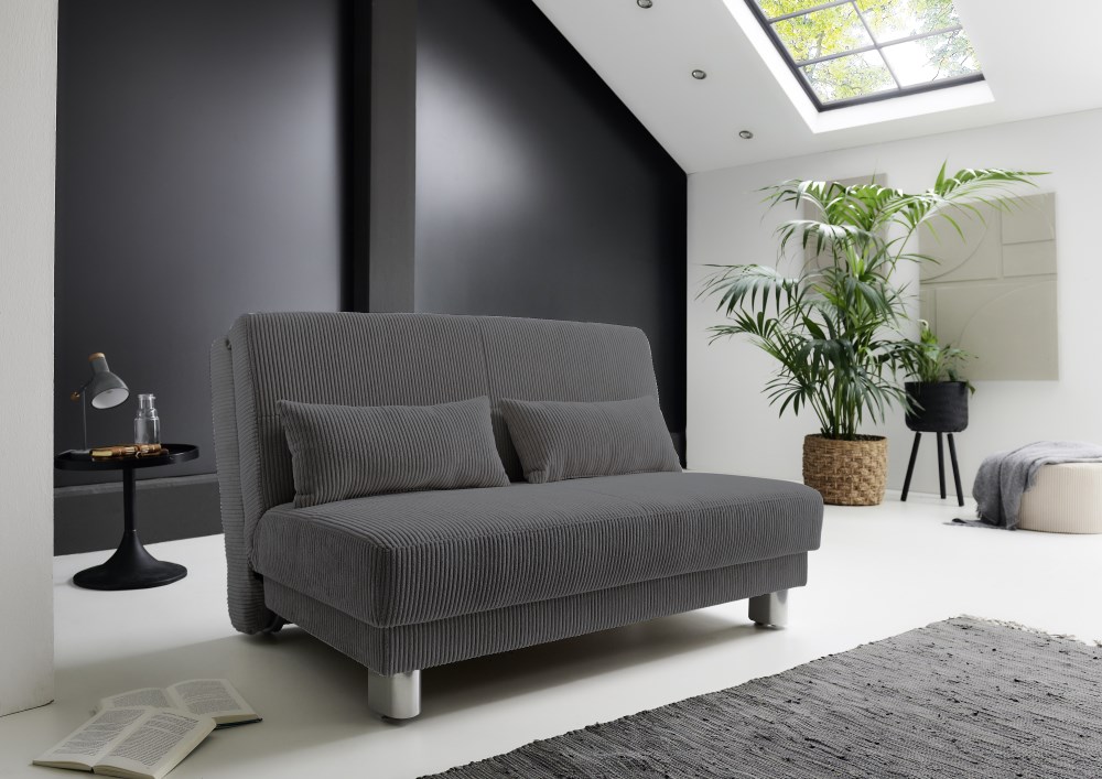 Schlafsofa 120 Speranza cord anthrazit 120x195 online kaufen