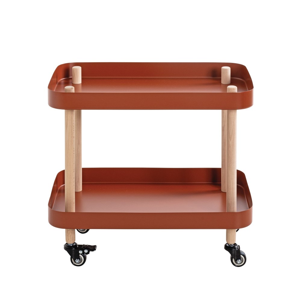 Beistelltisch auf Rollen natur 47 cm online kaufen