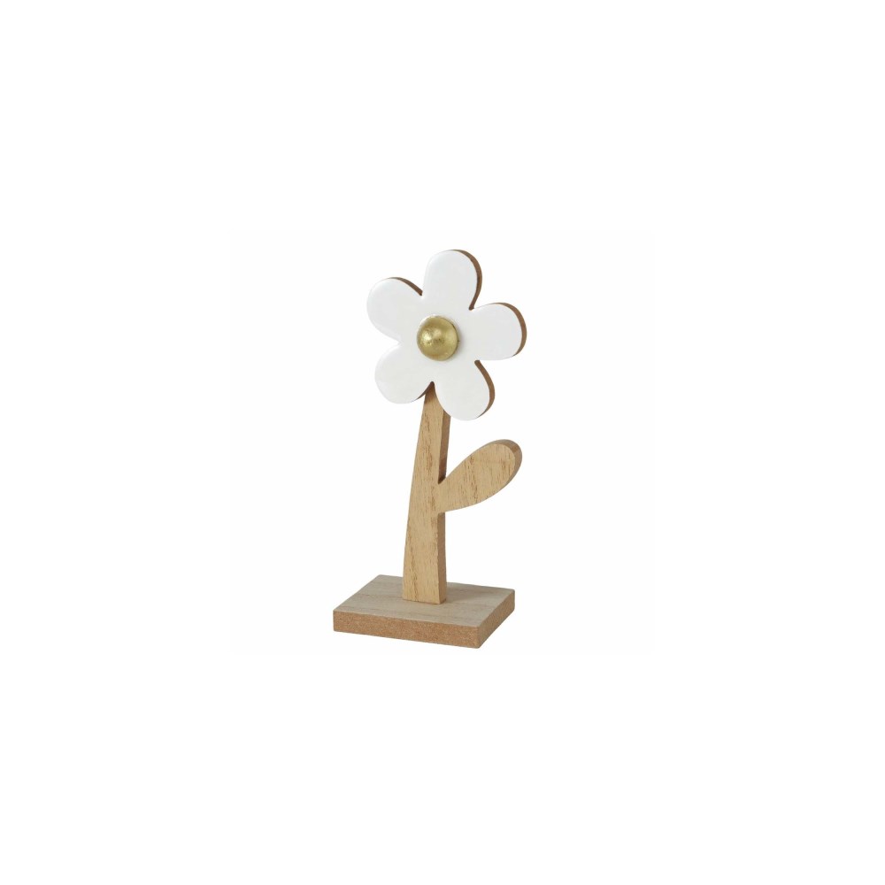 Dekoaufsteller Ninni Blume weiß