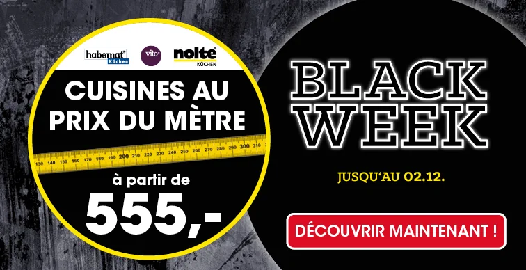 Cuisines de marque habemat, vito et nolte au prix au mètre à partir de 555 €