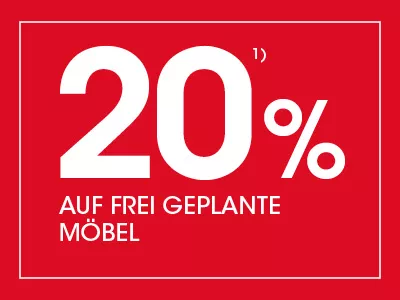 20% auf frei geplante Möbel ausschluss 1