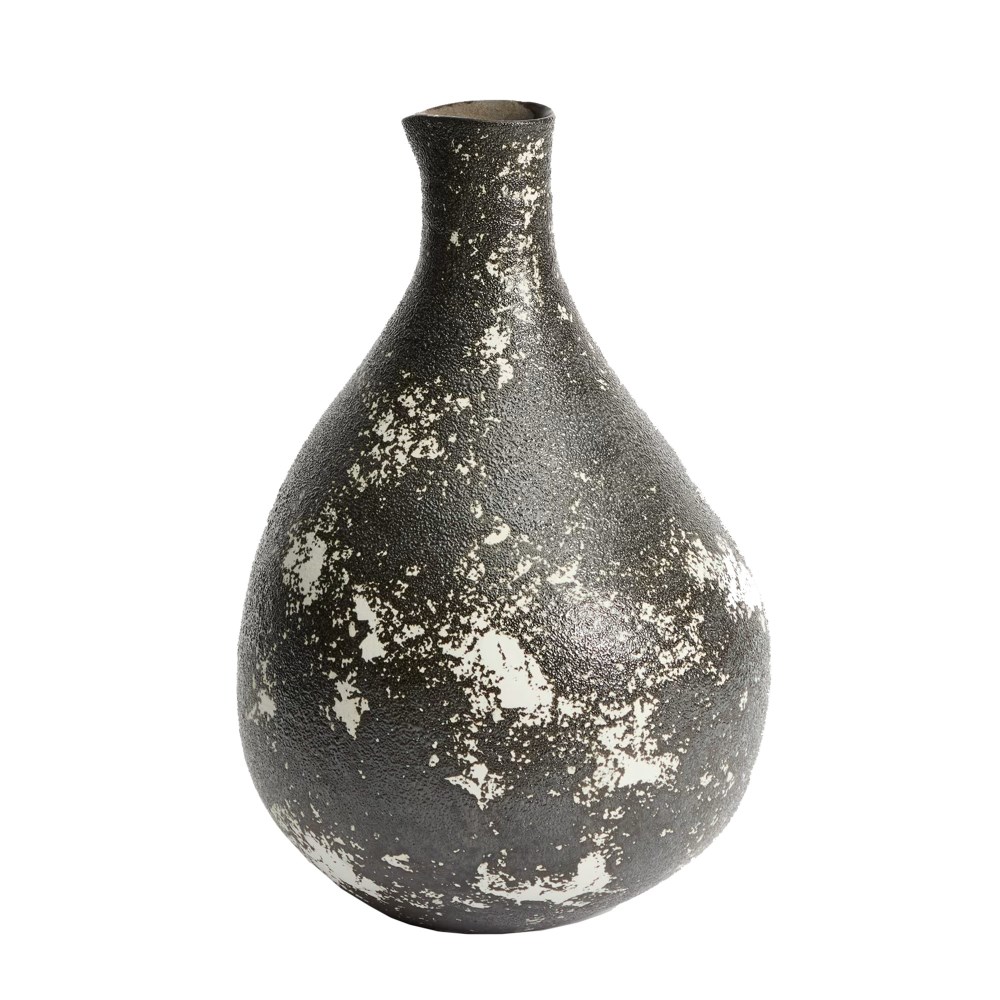 Vase Orelin schwarz, weiß