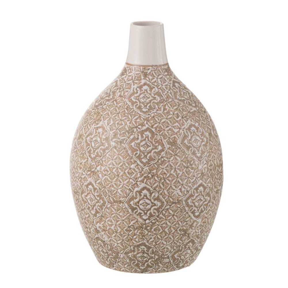 Vase Wabi beige/weiß