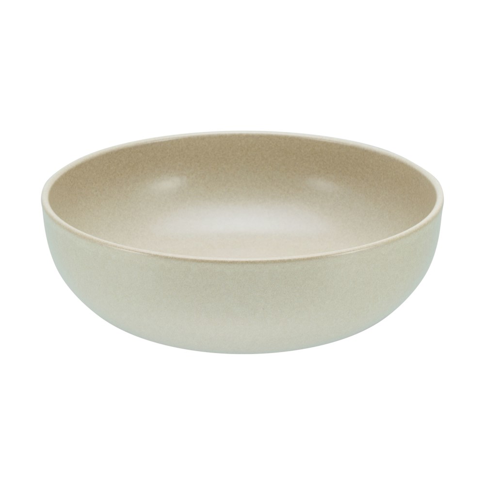 Salatschüssel ca. D26cm Uno sand, ca. H 9 cm, Steinzeug matt