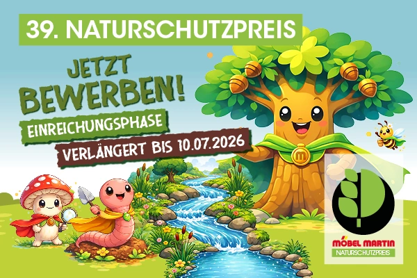 Verlängerung 39. Naturschutzpreis unsere Helden der Natur Anmeldeschluss 10. Juli2026