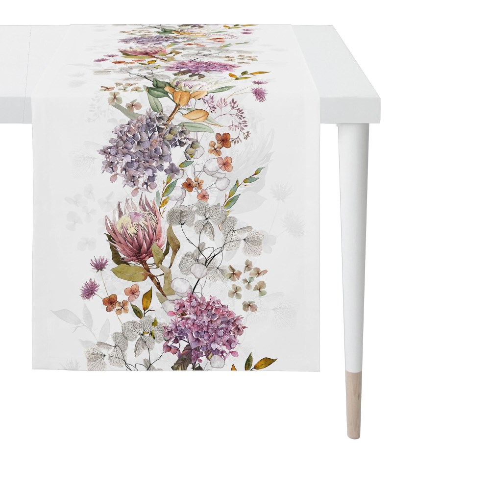 Tischläufer weiß/lila/grau online kaufen