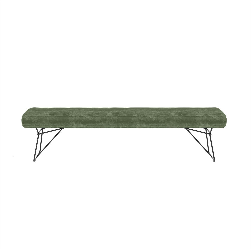 Sitzbank 2-Sitzer klein MR 4010 Cord dunkelgrau 140 cm online kaufen