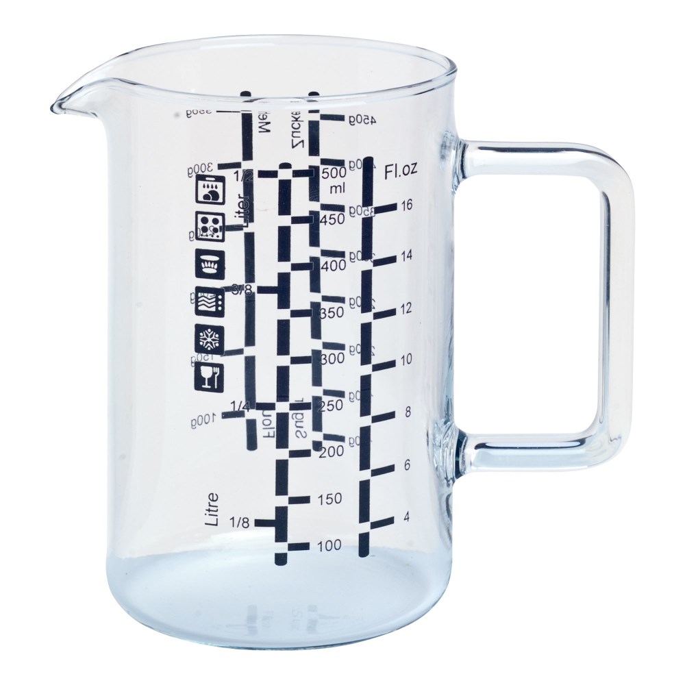 Meßbecher 500ml Simax klar