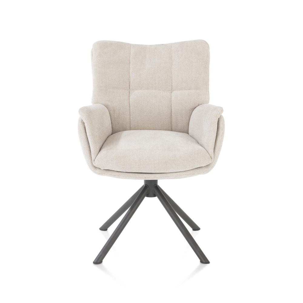 Armlehnstuhl drehbar H&H Juna creme / graphit online kaufen
