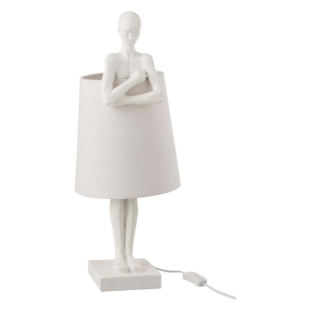Lampe Figur weiß