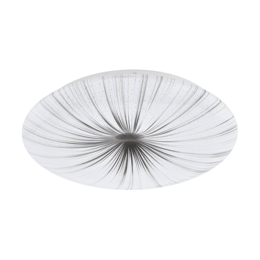 Deckenleuchte Nieves silberfarben Durchm. ca. 41 cm, LED 24 W 2400 Lumen, 3000 Kelvin