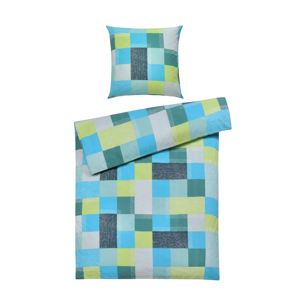 Bettwäsche Hailey blau/grün online kaufen