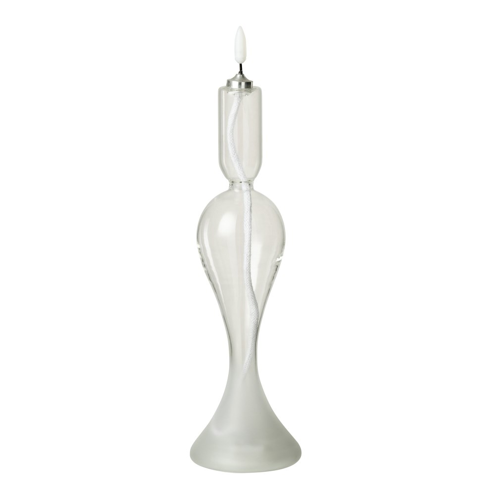 LED Kerze transparent