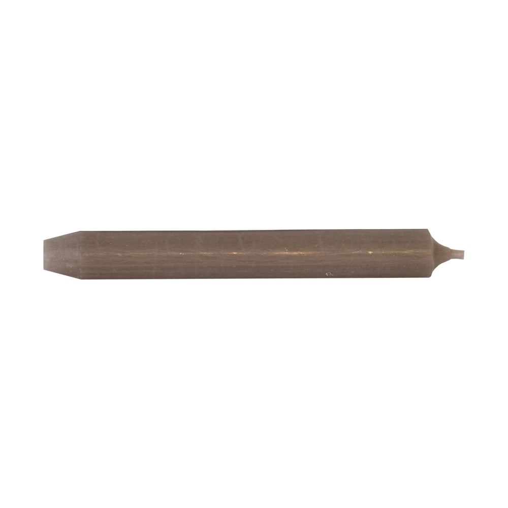 Leuchterkerze taupe