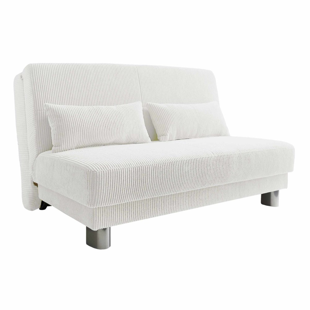 Schlafsofa 160 Speranza 160x195 Cord weiß online kaufen