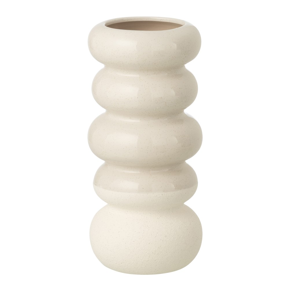 Vase Ringe weiß