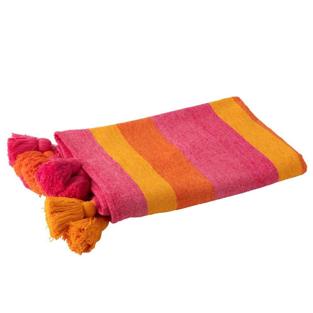 Plaid orange/pink Streifen