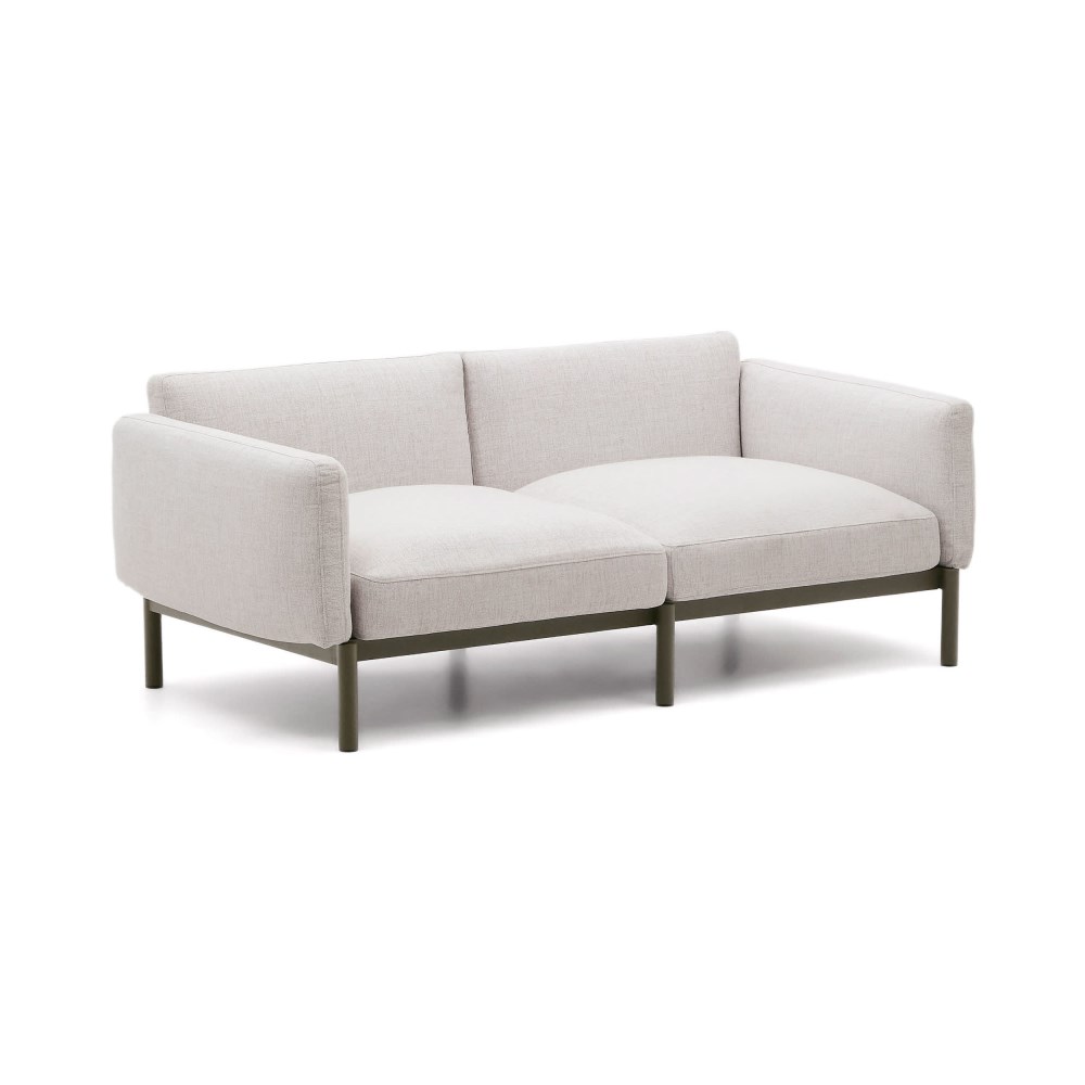 2-Sitzer-Sofa Sorells Metall, Beige, ca. 201x73x104 cm