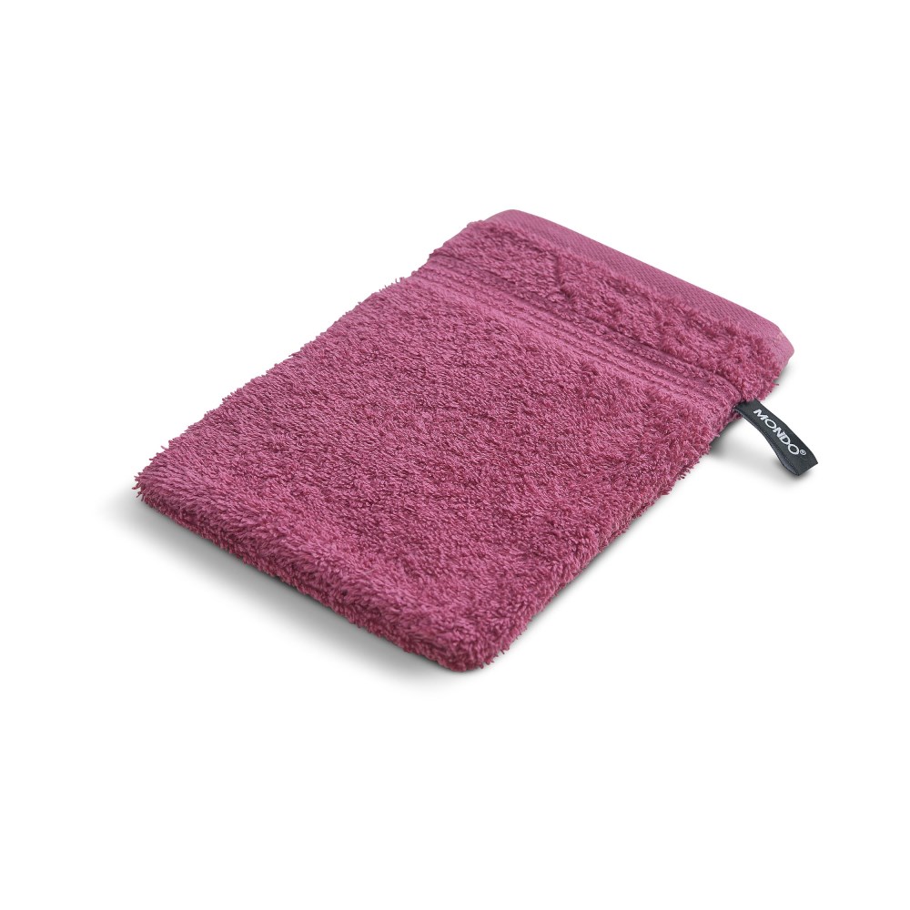 Waschhandschuh MONDO Feri blackberry, ca. 16x22 cm, 100% Baumwolle