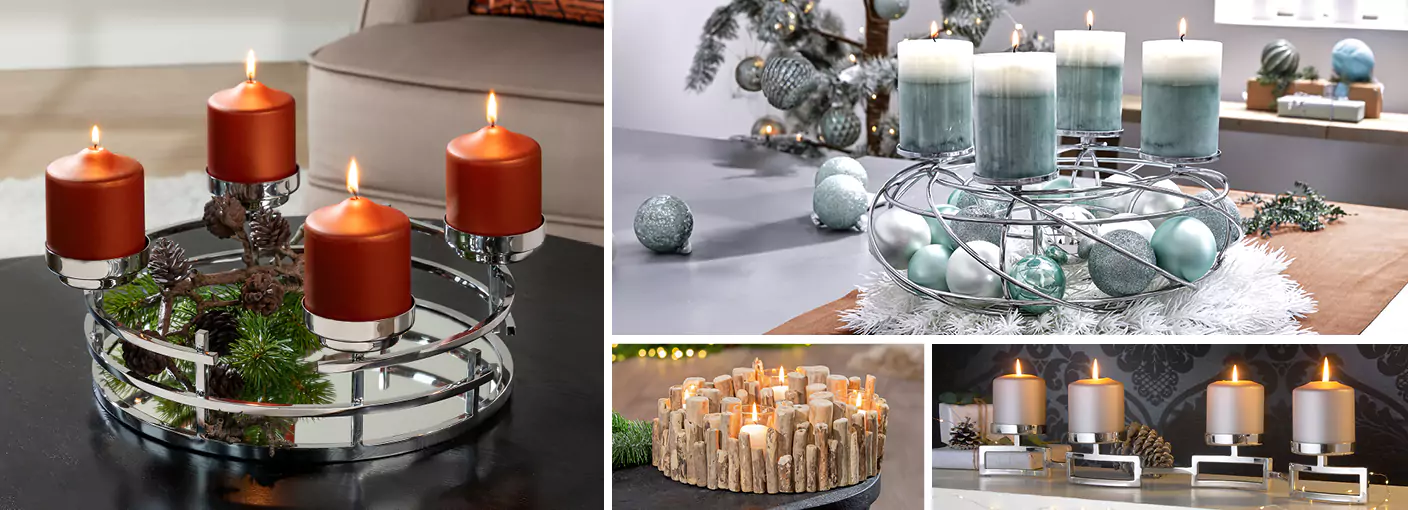 Adventskränze von klassisch bis modern