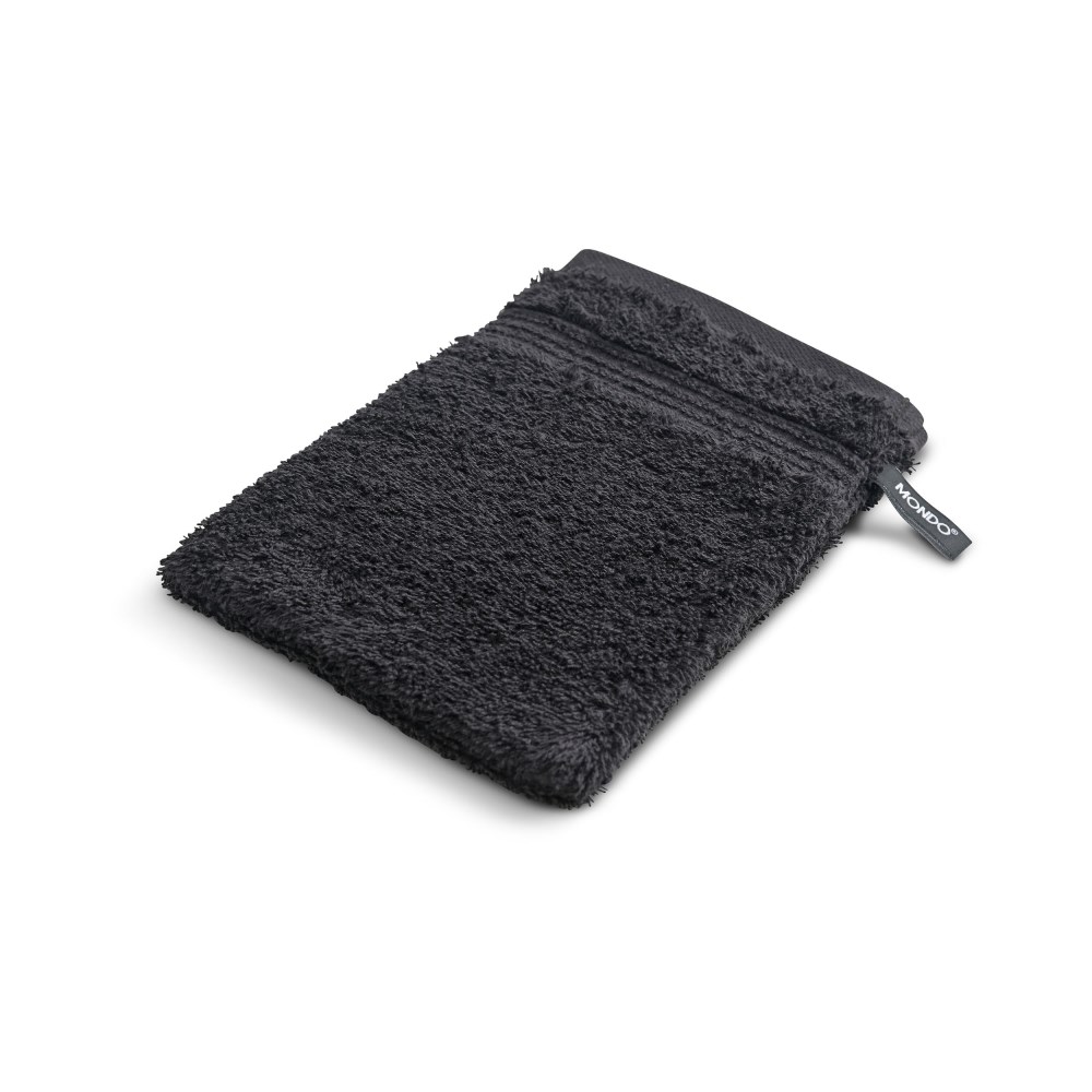 Waschhandschuh MONDO Feri anthrazit ca. 16x22 cm, 100% Baumwolle