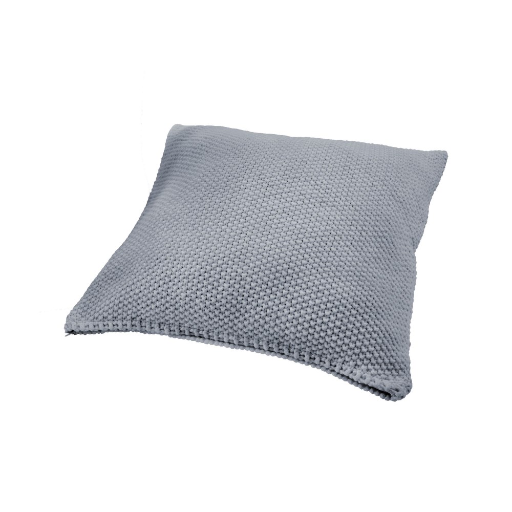 Strickkissenhülle mittelgrau