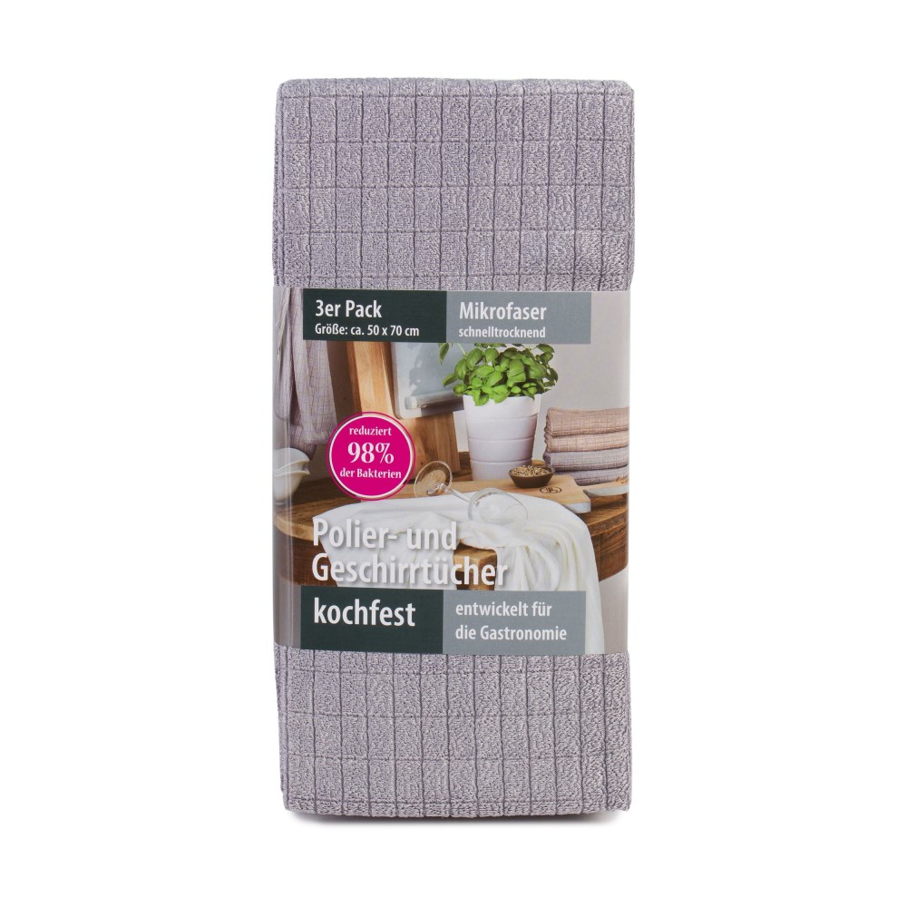Geschirrtücher anthrazit 3er Pack online kaufen