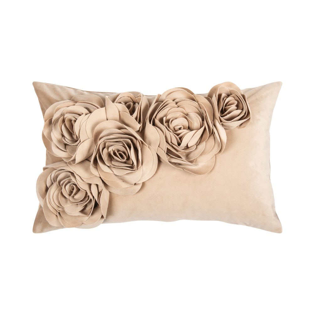 Kissenhülle Floral beige online kaufen