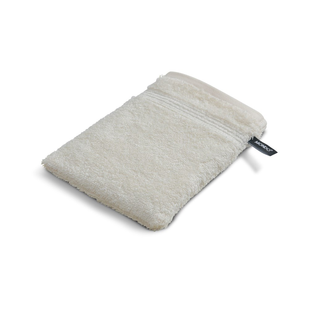 Waschhandschuh MONDO Feri ivory ca. 16x22 cm, 100% Baumwolle