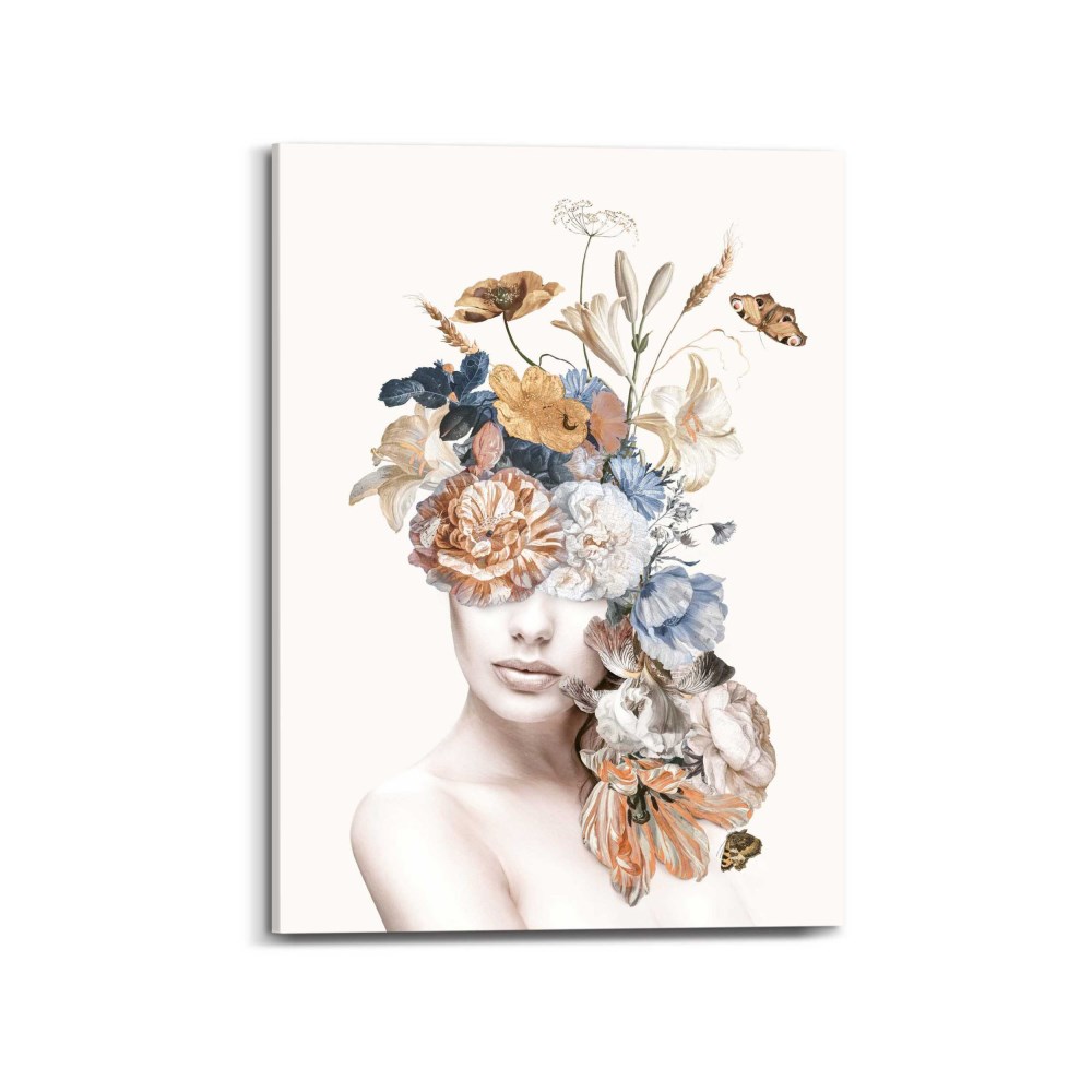 Kunstdruck Floral Lady Glamour
