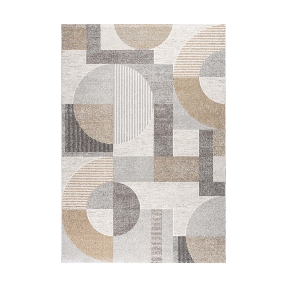 Webteppich MONDO Vesco | creme-beige | 133 x 195 cm